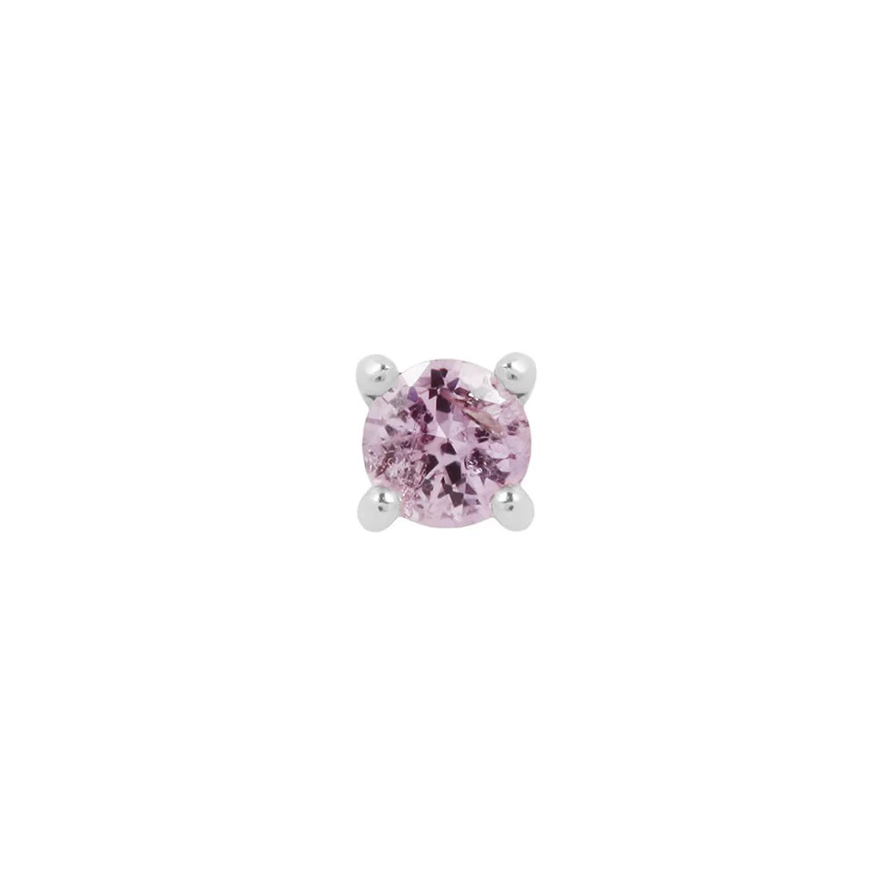 PINK SAPPHIRE PRONG - THREADLESS END *PRE-ORDER* Buddha Jewelry