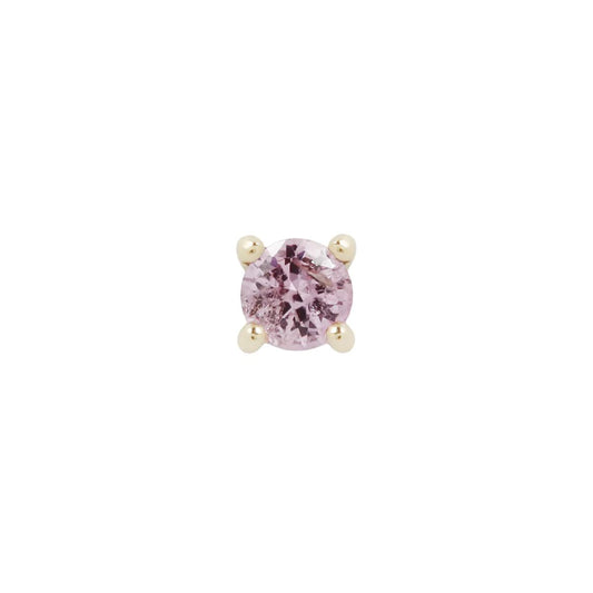 PINK SAPPHIRE PRONG - THREADLESS END *PRE-ORDER* Buddha Jewelry