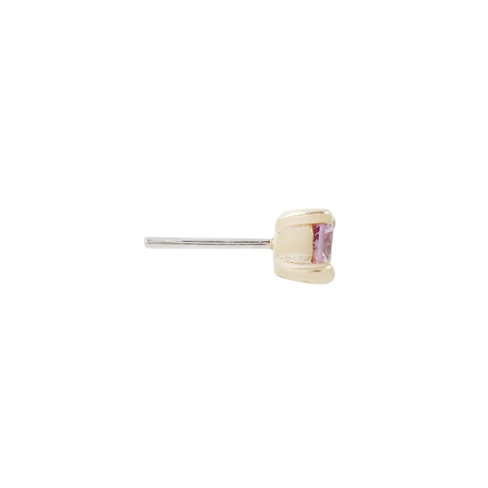 PINK SAPPHIRE PRONG - THREADLESS END *PRE-ORDER* Buddha Jewelry