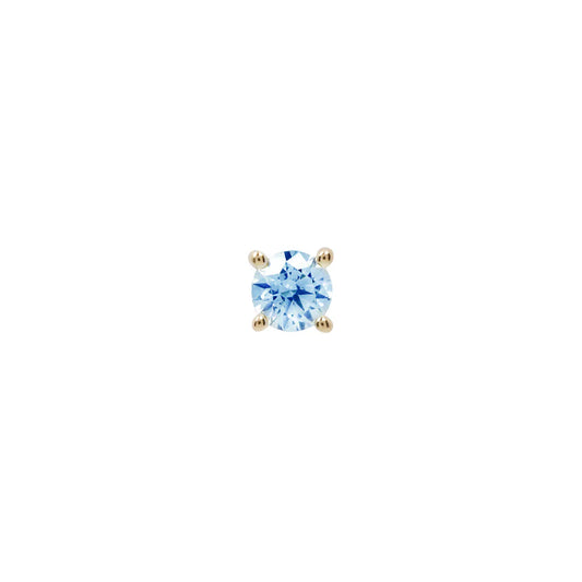 LONDON BLUE TOPAZ PRONG - THREADLESS END *PRE-ORDER* Buddha Jewelry