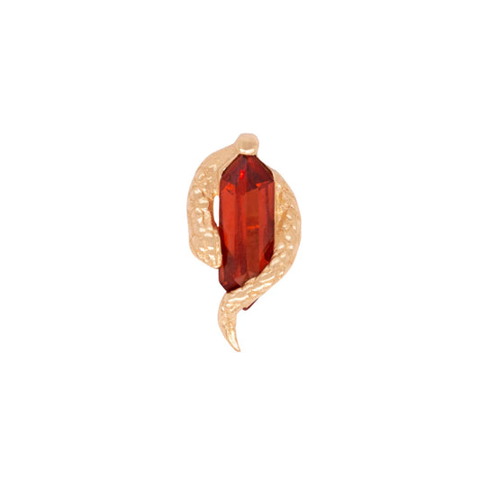 EVE WAS FRAMED + GARNET - THREADLESS END *PRE-ORDER* Buddha Jewelry