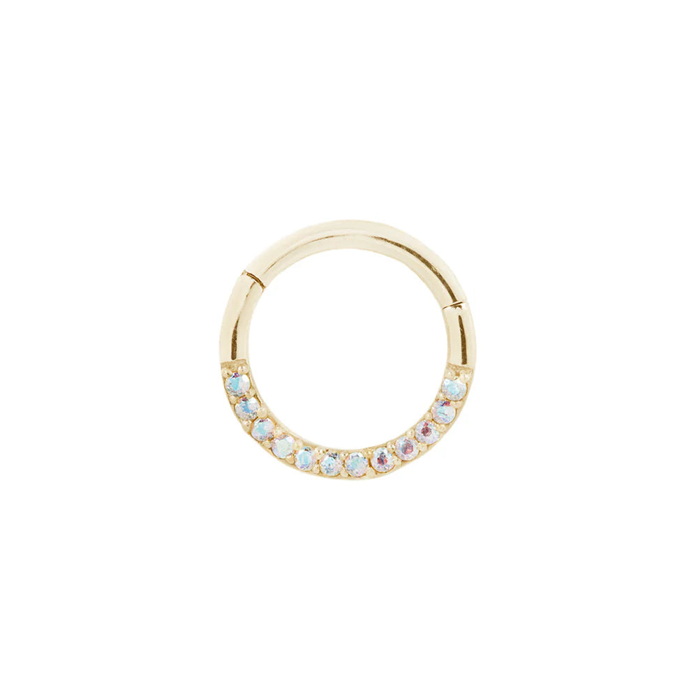 DIA + MERCURY MIST TOPAZ - CLICKER RING *PRE-ORDER* Buddha Jewelry