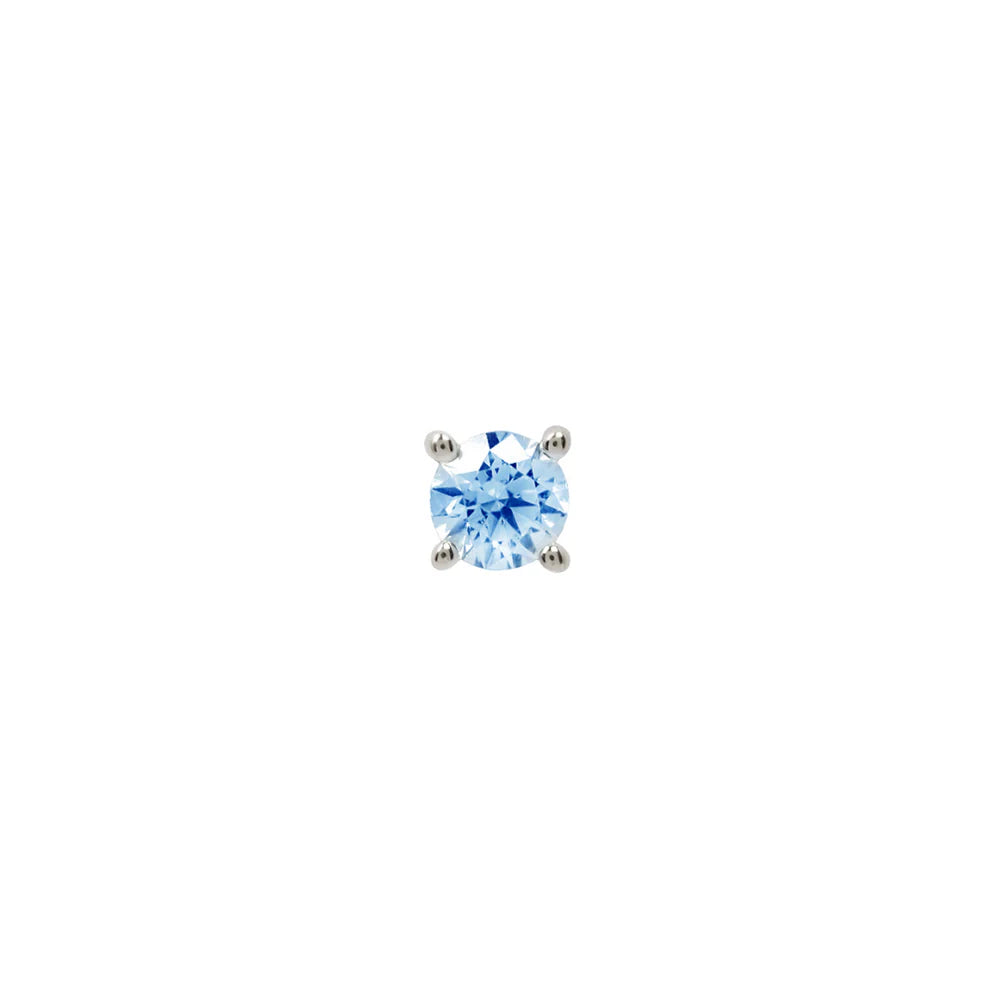 LONDON BLUE TOPAZ PRONG - THREADLESS END *PRE-ORDER* Buddha Jewelry