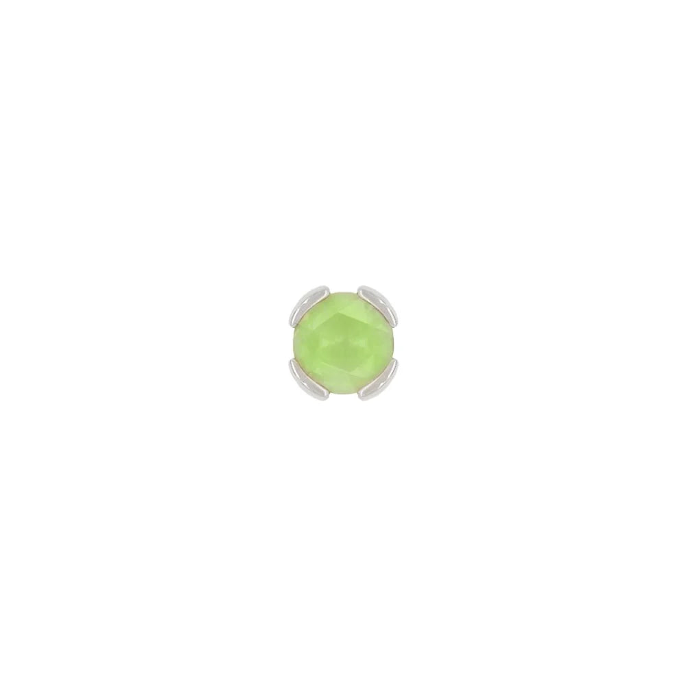 PEEKABOO + SANDBLASTED PERIDOT - THREADLESS END *PRE-ORDER* Buddha Jewelry