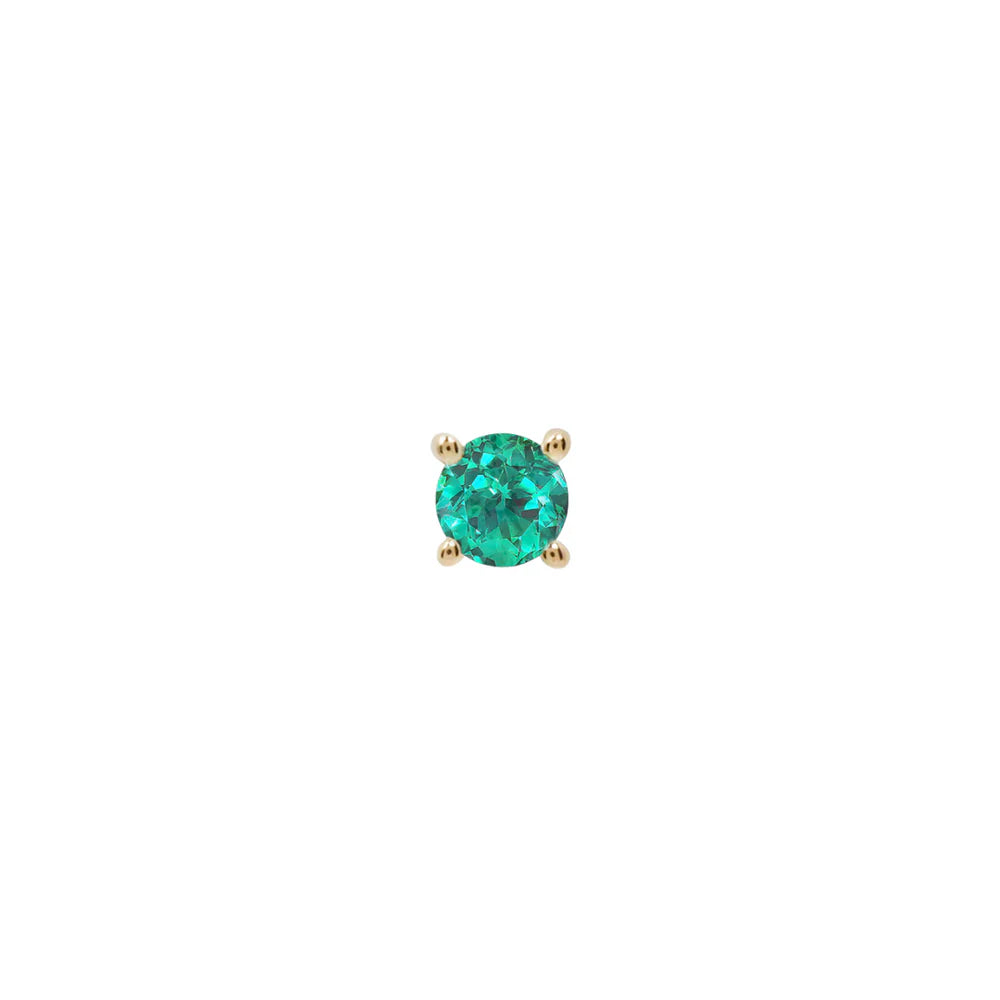 EMERALD PRONG (LAB GROWN) - THREADLESS END *PRE-ORDER* Buddha Jewelry