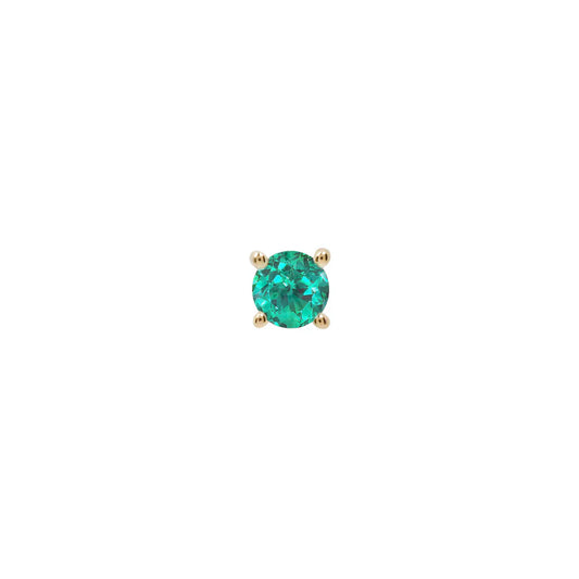 EMERALD PRONG (LAB GROWN) - THREADLESS END *PRE-ORDER* Buddha Jewelry