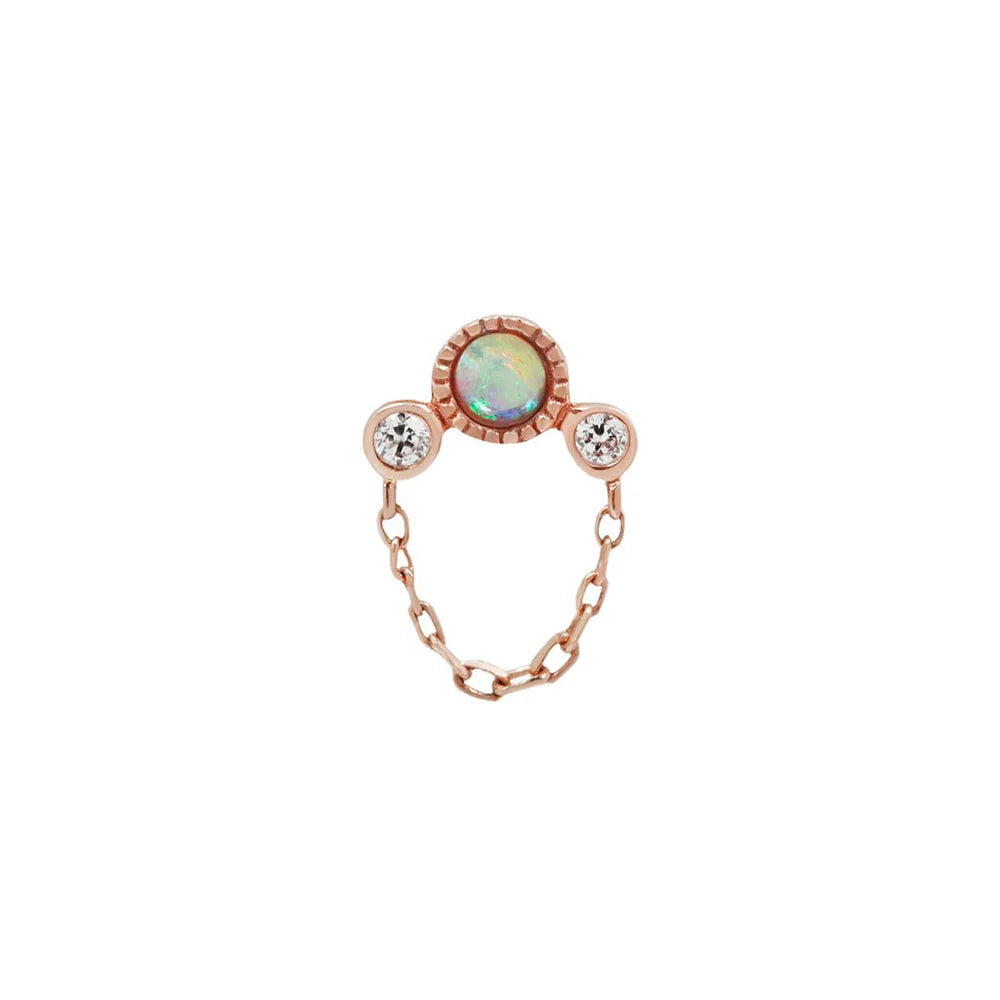 HALSTON +  GENUINE OPAL - THREADLESS END *PRE-ORDER* Buddha Jewelry