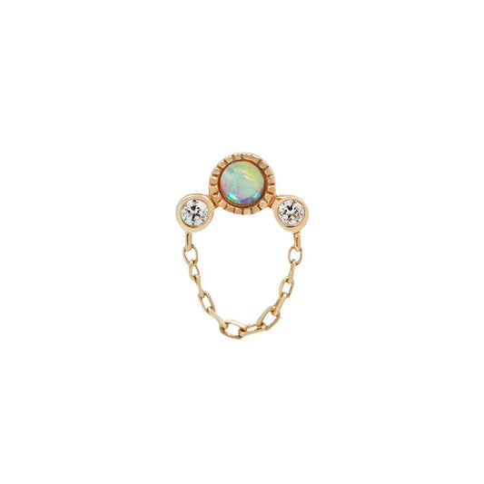 HALSTON +  GENUINE OPAL - THREADLESS END *PRE-ORDER* Buddha Jewelry