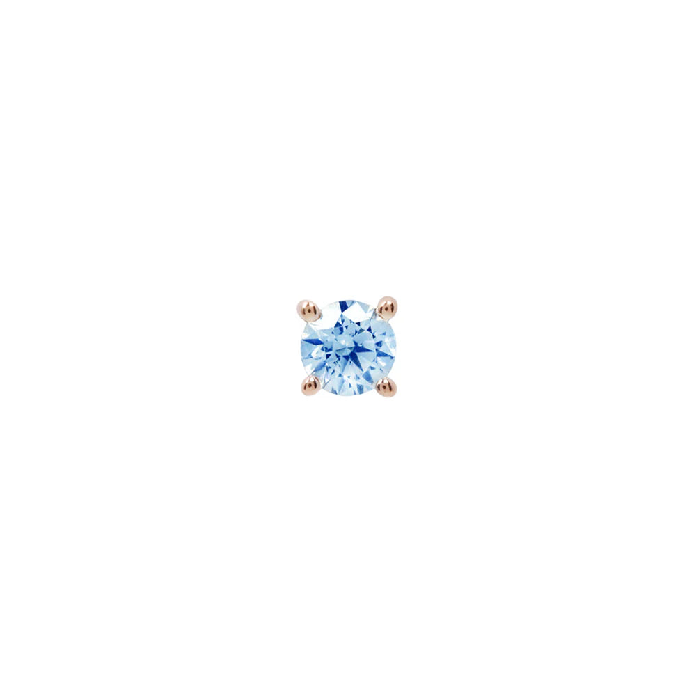 LONDON BLUE TOPAZ PRONG - THREADLESS END *PRE-ORDER* Buddha Jewelry