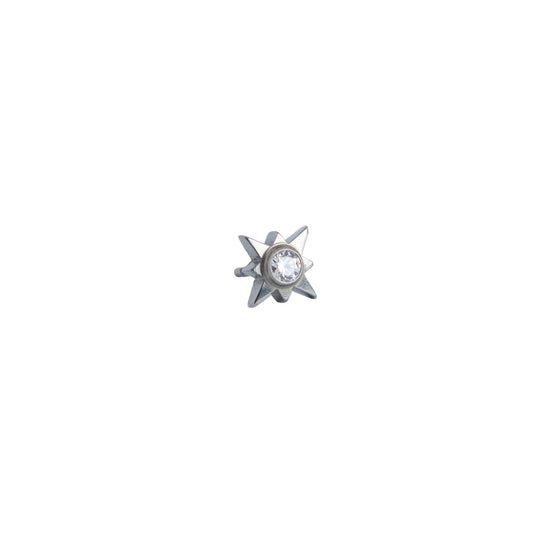 CZ BEZEL TWINKLE STAR - THREADLESS END *PRE-ORDER*  Divinity Metals