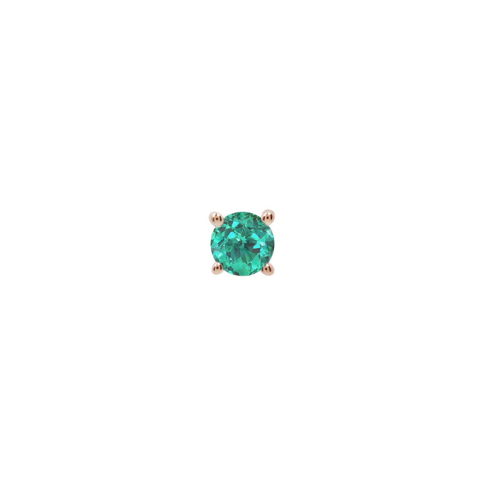 EMERALD PRONG (LAB GROWN) - THREADLESS END *PRE-ORDER* Buddha Jewelry