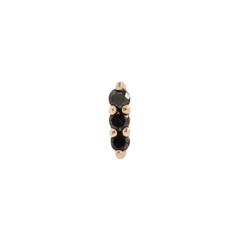 MISHKA 3 + BLACK DIAMOND - THREADLESS END *PRE-ORDER* Buddha Jewelry