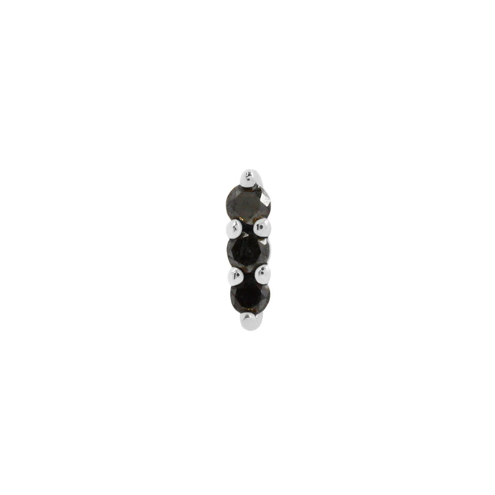 MISHKA 3 + BLACK DIAMOND - THREADLESS END *PRE-ORDER* Buddha Jewelry