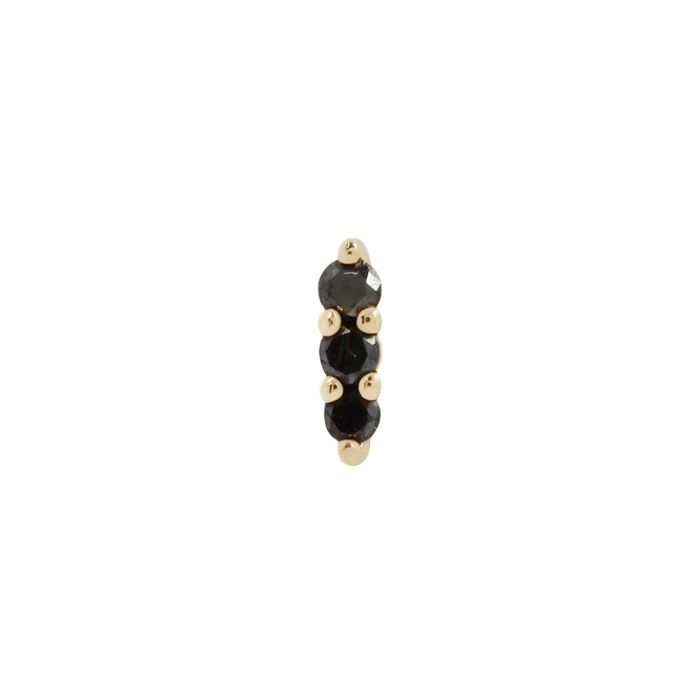 MISHKA 3 + BLACK DIAMOND - THREADLESS END *PRE-ORDER* Buddha Jewelry