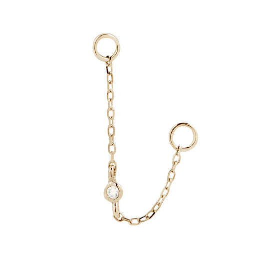 ROUND CENTER CZ - CHAIN *PRE-ORDER* Buddha Jewelry
