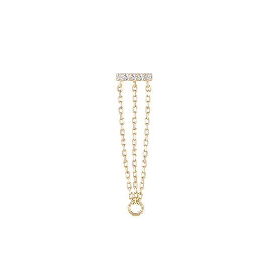 AURALIE WITH CHAINS - THREADLESS END *PRE-ORDER* Buddha Jewelry