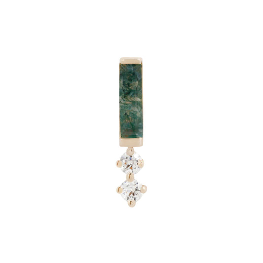 CRAVE + MOSS AGATE - THREADLESS END *PRE-ORDER* Buddha Jewelry
