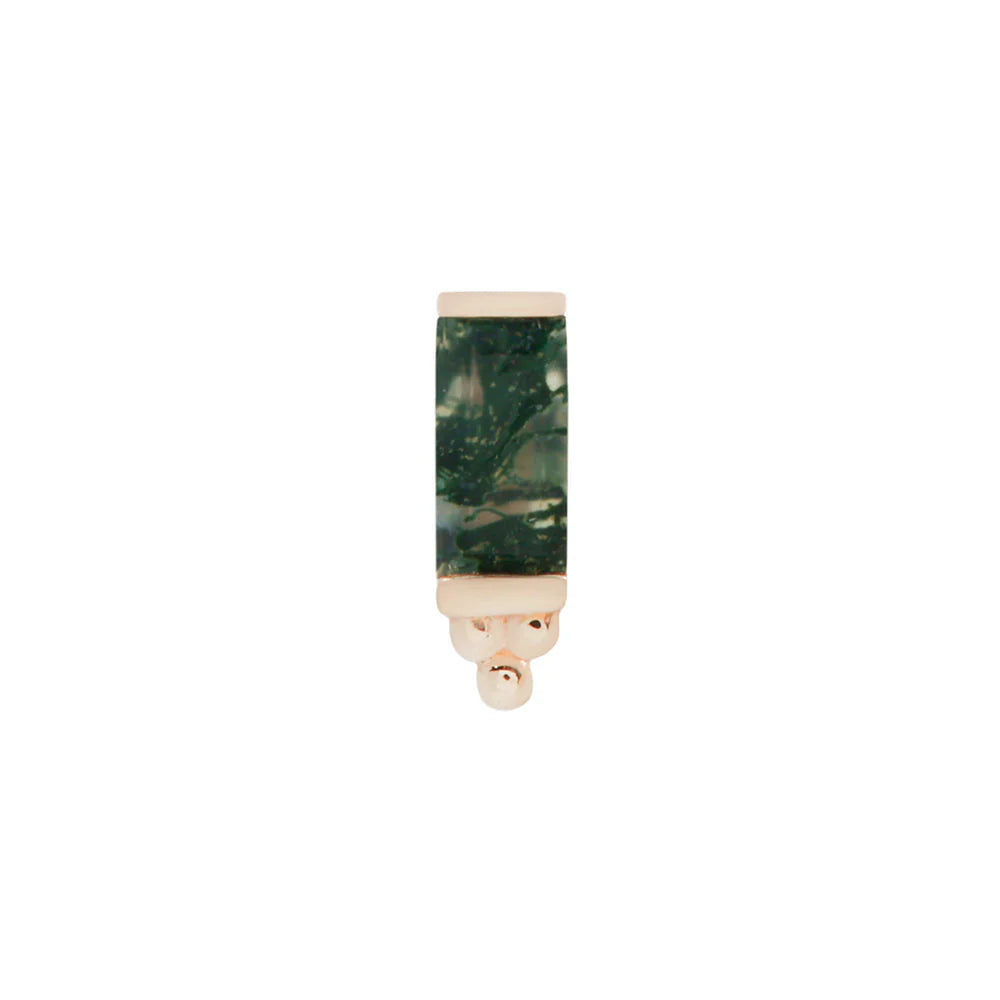 DIOR + MOSS AGATE - THREADLESS END *PRE-ORDER* Buddha Jewelry