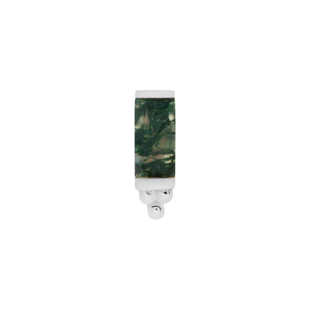 DIOR + MOSS AGATE - THREADLESS END *PRE-ORDER* Buddha Jewelry