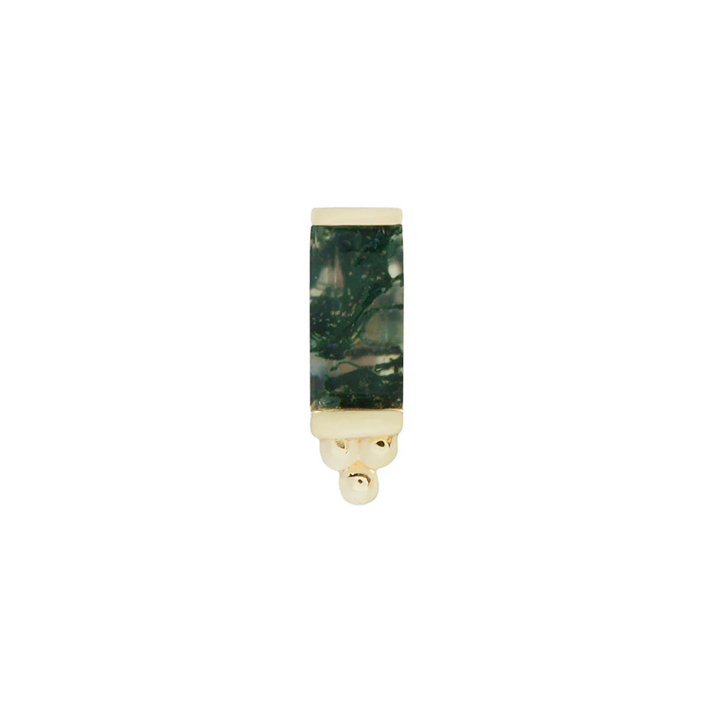 DIOR + MOSS AGATE - THREADLESS END *PRE-ORDER* Buddha Jewelry