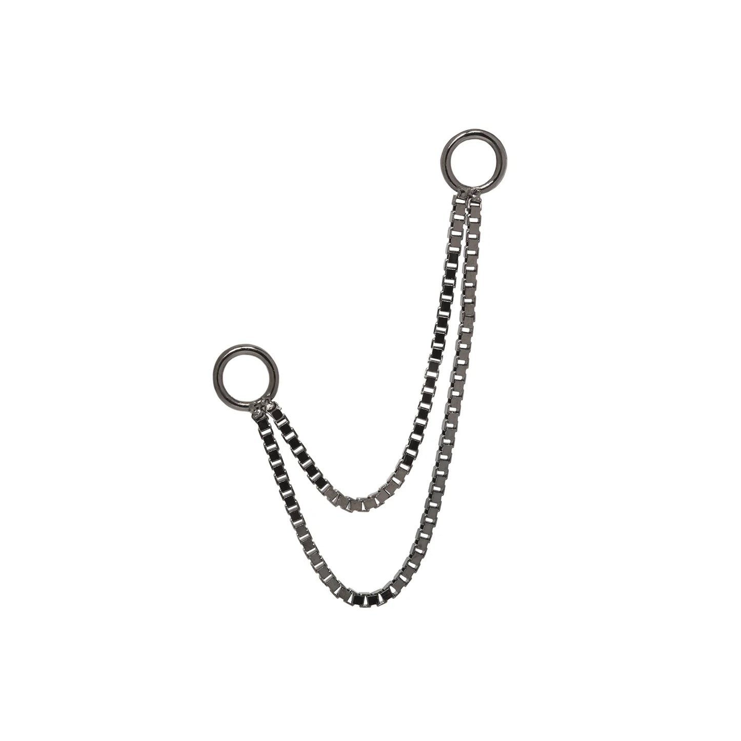 DOUBLE BOX + RHODIUM CHAIN - CHAIN *PRE-ORDER* Buddha Jewelry