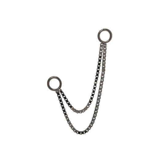 DOUBLE BOX + RHODIUM CHAIN - CHAIN *PRE-ORDER* Buddha Jewelry