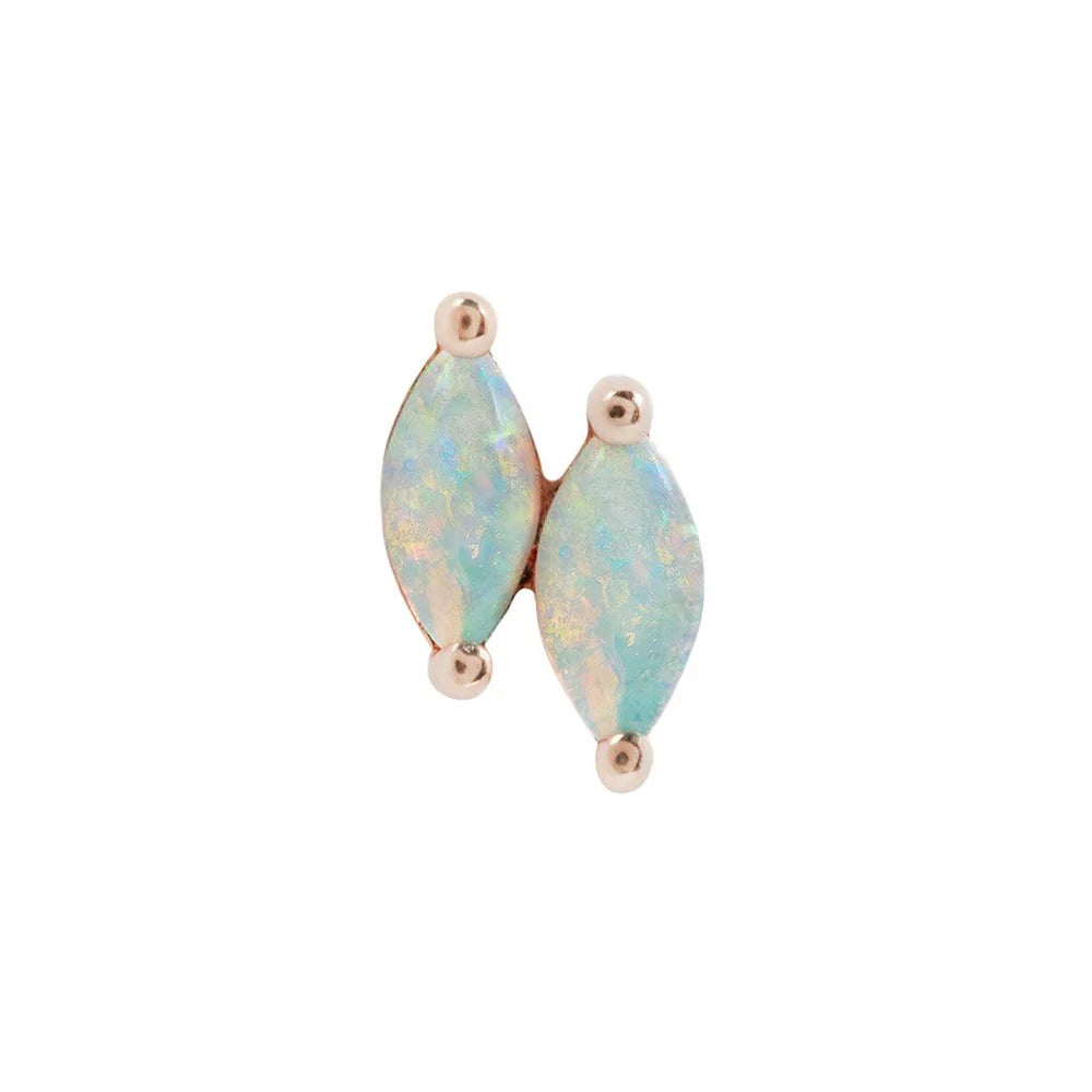DOUBLE ZURI + OPAL - THREADLESS END *PRE-ORDER* Buddha Jewelry