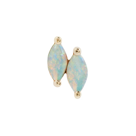 DOUBLE ZURI + OPAL - THREADLESS END *PRE-ORDER* Buddha Jewelry