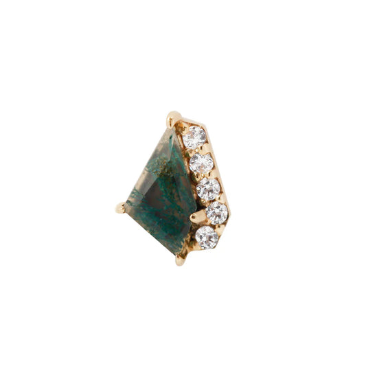 ELEVATE + MOSS AGATE - THREADLESS END *PRE-ORDER* Buddha Jewelry