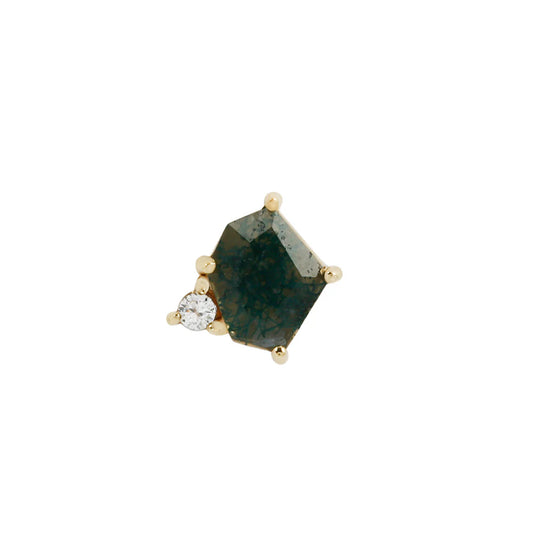 ELICIT + MOSS AGATE - THREADLESS END *PRE-ORDER* Buddha Jewelry
