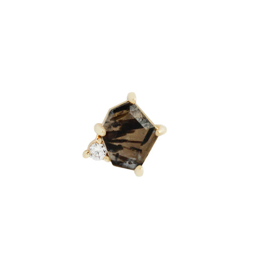 ELICIT + TOURMALATED QUARTZ - THREADLESS END *PRE-ORDER* Buddha Jewelry