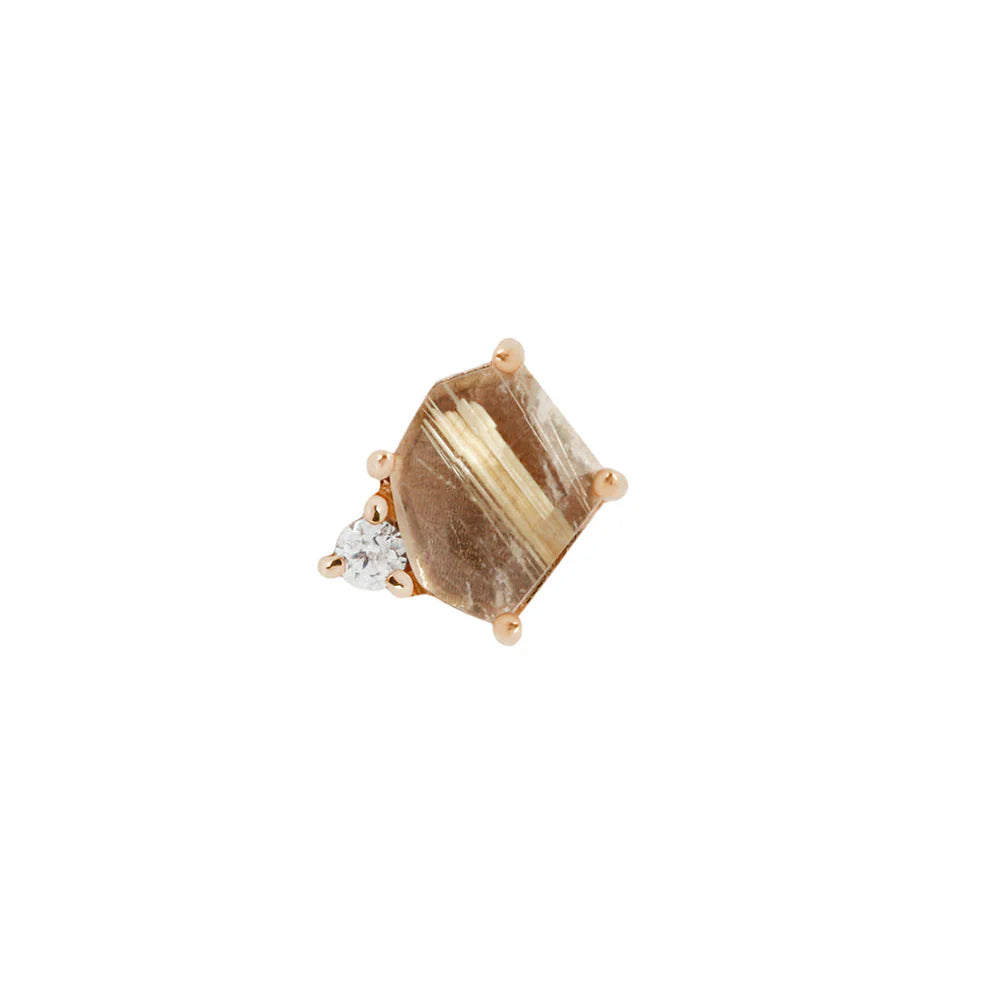 ELICIT + RUTILATED QUARTZ - THREADLESS END *PRE-ORDER* Buddha Jewelry