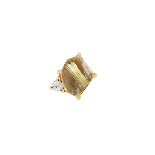 ELICIT + RUTILATED QUARTZ - THREADLESS END *PRE-ORDER* Buddha Jewelry