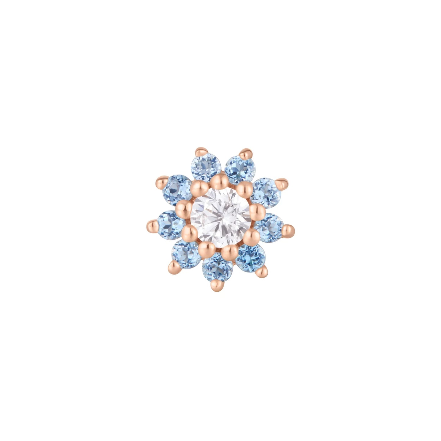 ELOISE + LONDON BLUE TOPAZ - THREADLESS END *PRE-ORDER* Buddha Jewelry
