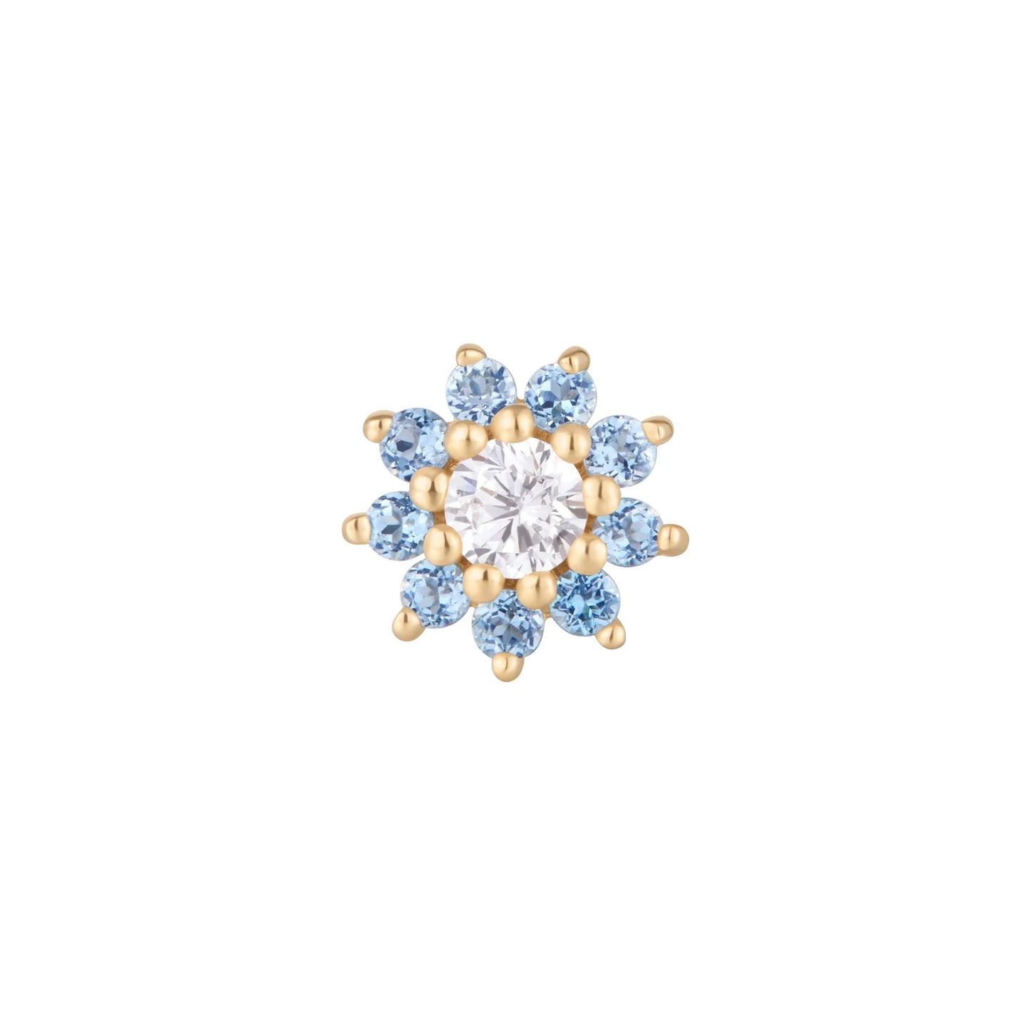 ELOISE + LONDON BLUE TOPAZ - THREADLESS END *PRE-ORDER* Buddha Jewelry