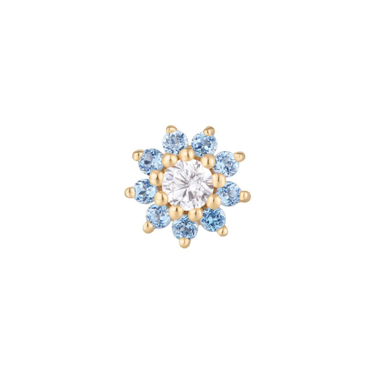 ELOISE + LONDON BLUE TOPAZ - THREADLESS END *PRE-ORDER* Buddha Jewelry