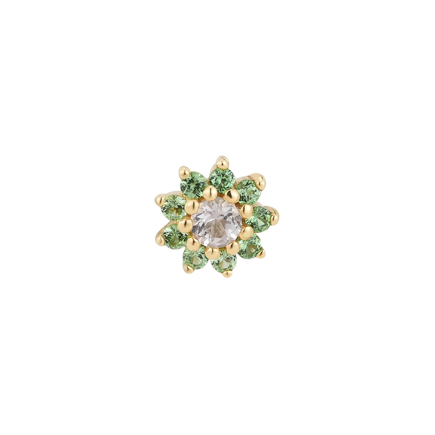 ELOISE + TSAVORITE - THREADLESS END *PRE-ORDER* Buddha Jewelry