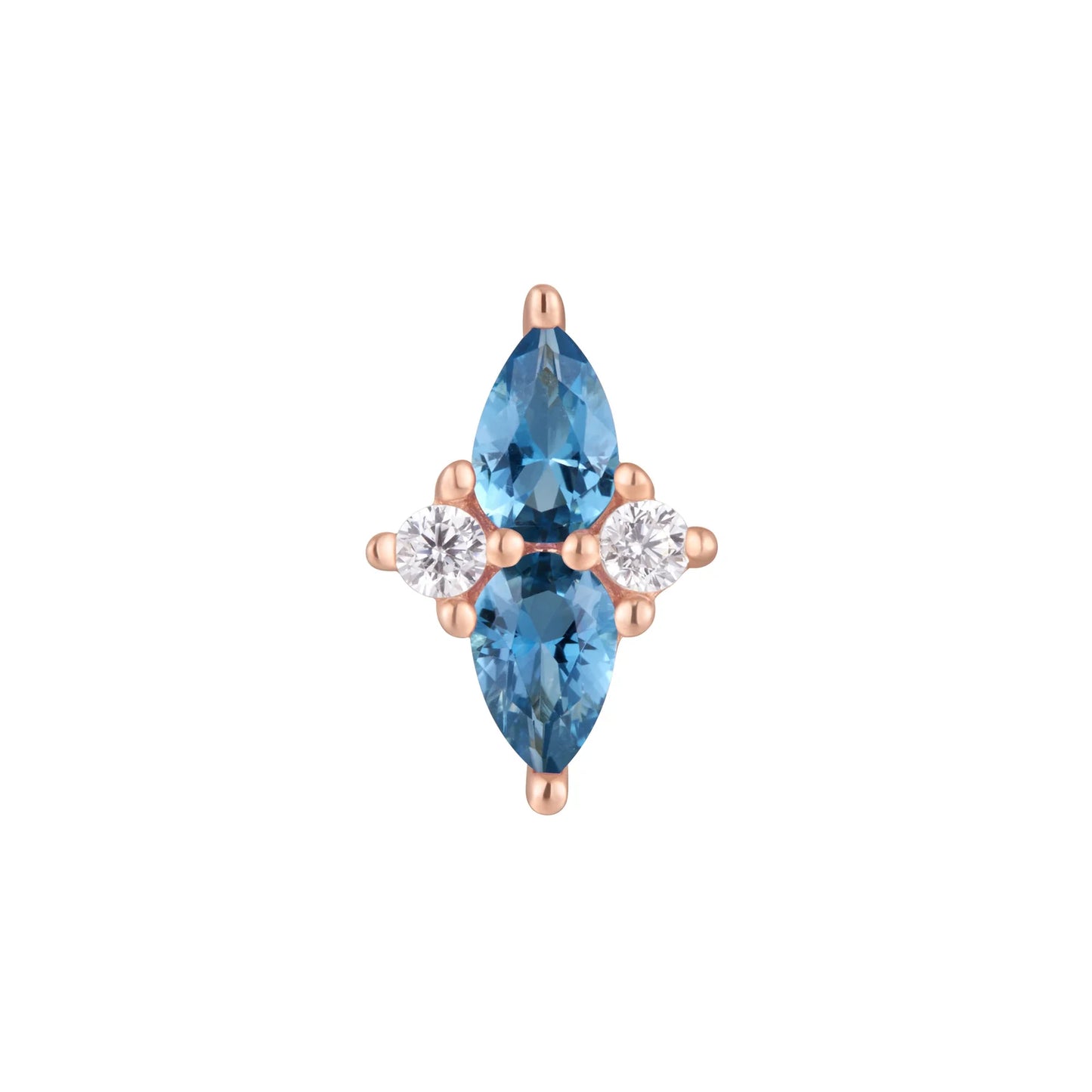 ETHEREAL + LONDON BLUE TOPAZ - THREADLESS END *PRE-ORDER* Buddha Jewelry
