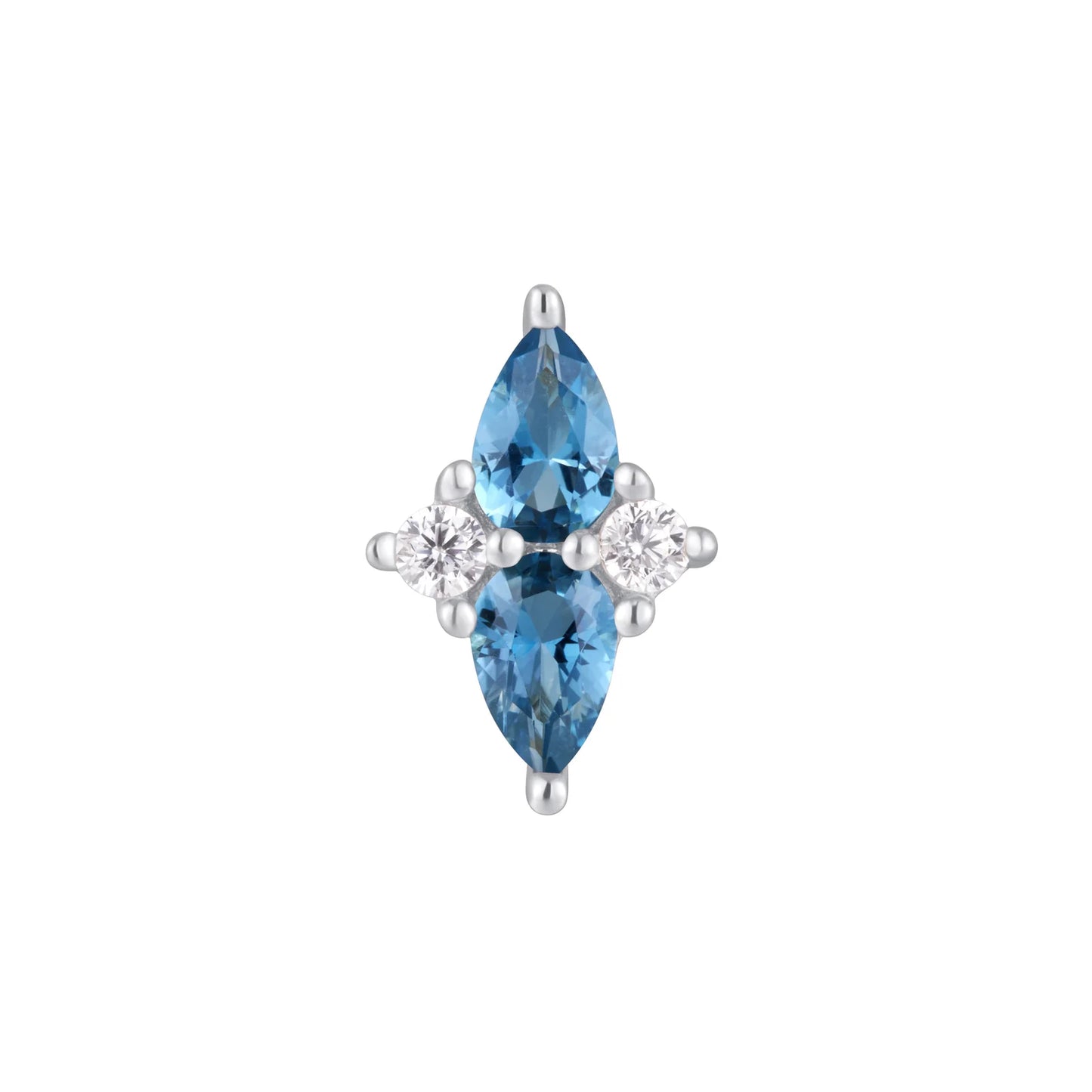 ETHEREAL + LONDON BLUE TOPAZ - THREADLESS END *PRE-ORDER* Buddha Jewelry
