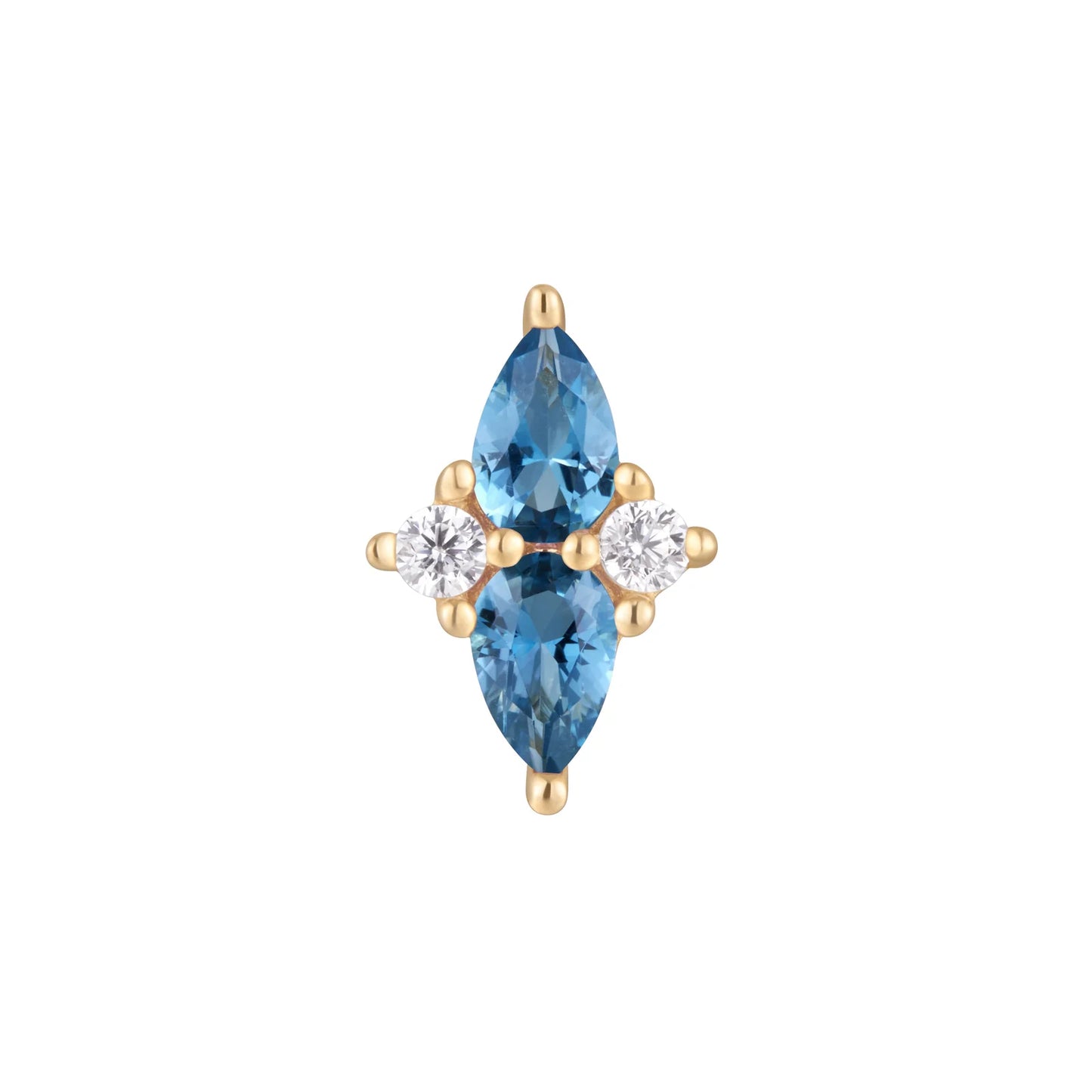 ETHEREAL + LONDON BLUE TOPAZ - THREADLESS END *PRE-ORDER* Buddha Jewelry