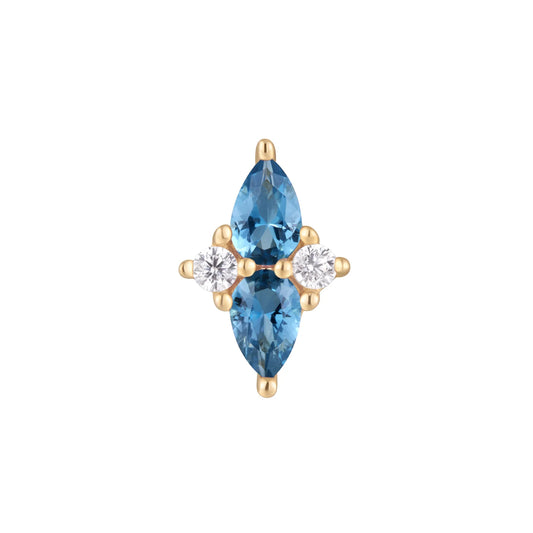 ETHEREAL + LONDON BLUE TOPAZ - THREADLESS END *PRE-ORDER* Buddha Jewelry
