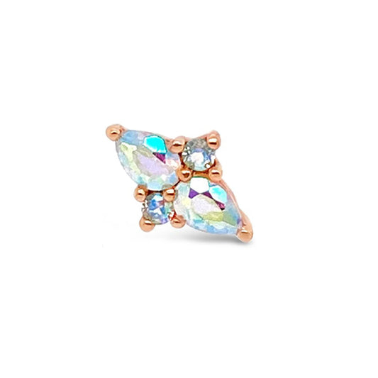 ETHEREAL + MERCURY MIST TOPAZ - THREADLESS END *PRE-ORDER* Buddha Jewelry