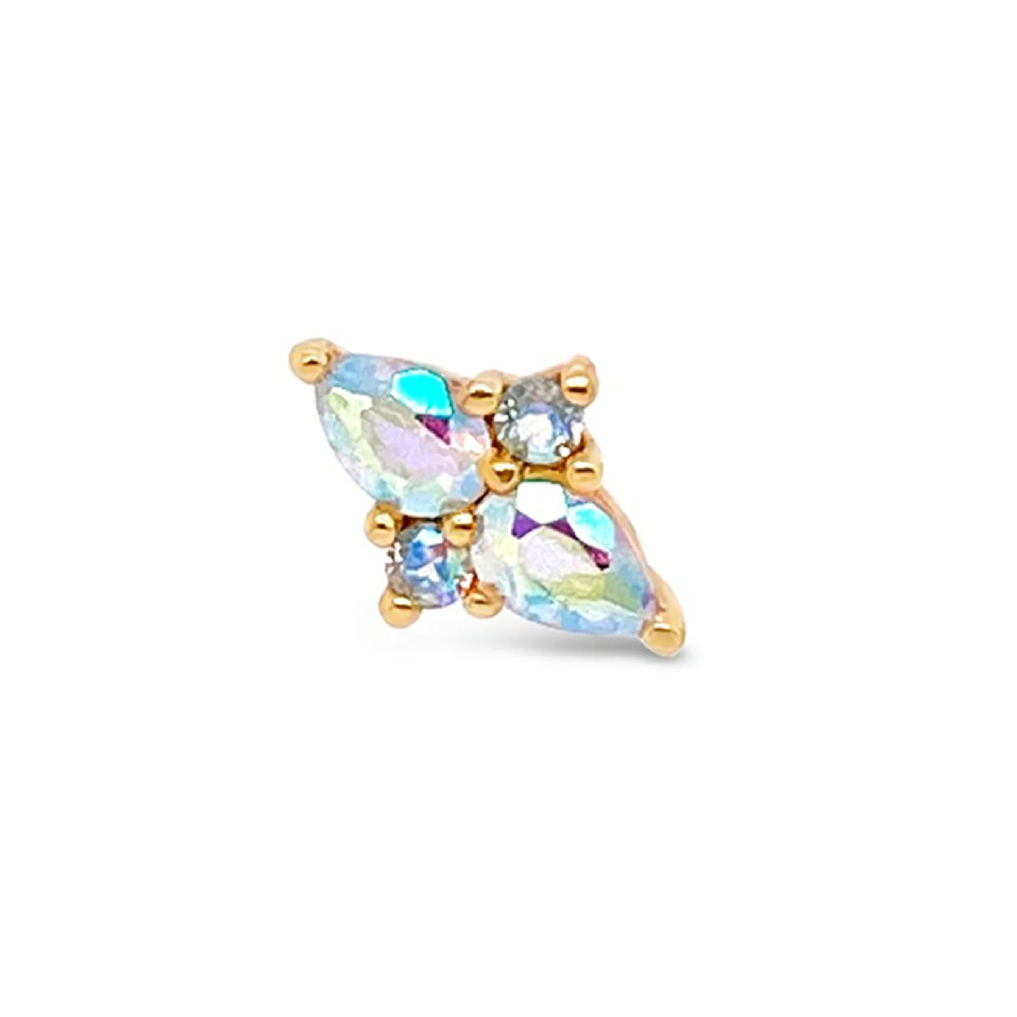 ETHEREAL + MERCURY MIST TOPAZ - THREADLESS END *PRE-ORDER* Buddha Jewelry
