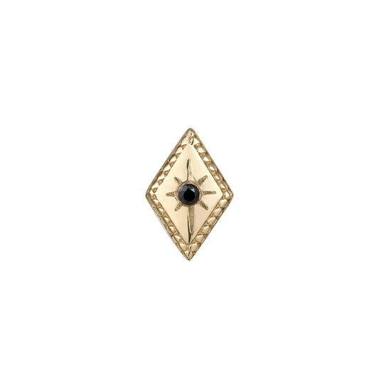ETOILE BLACK + DIAMOND - THREADLESS END *PRE-ORDER* Buddha Jewelry