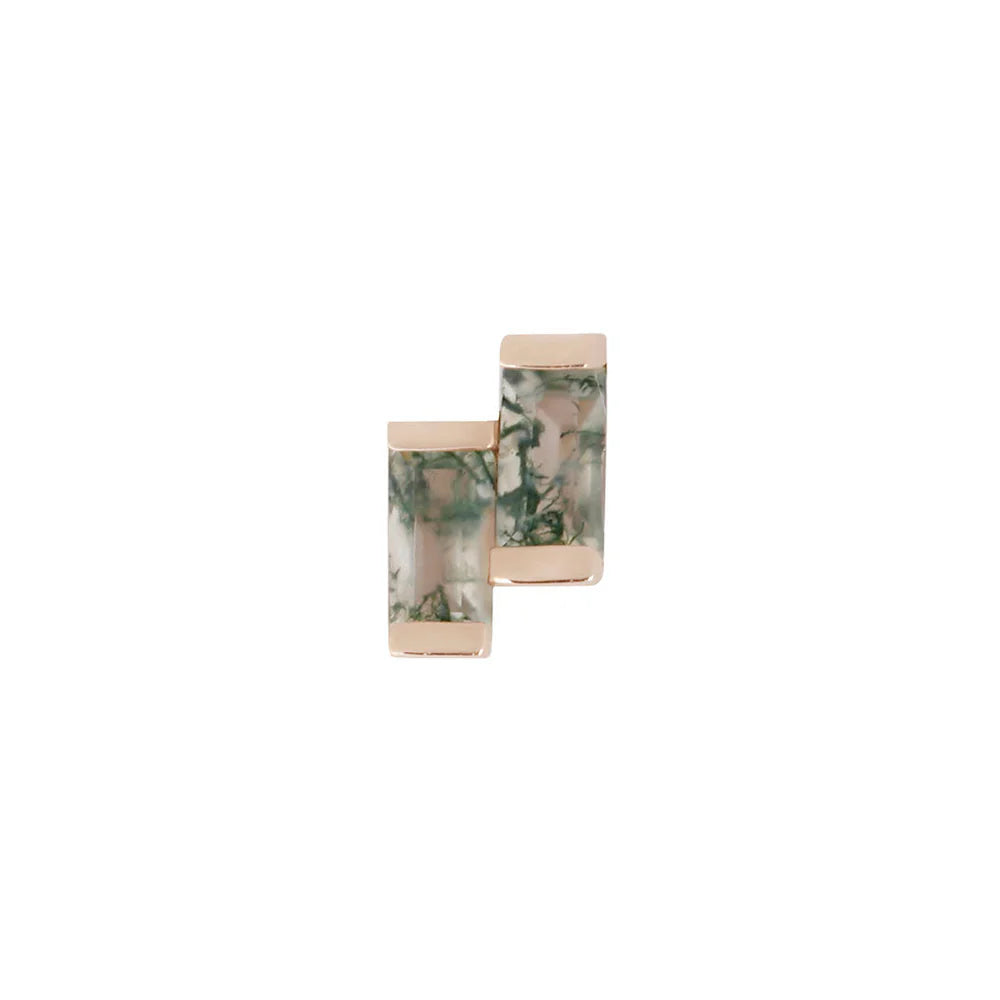 FERVOR + MOSS AGATE - THREADLESS END *PRE-ORDER* Buddha Jewelry