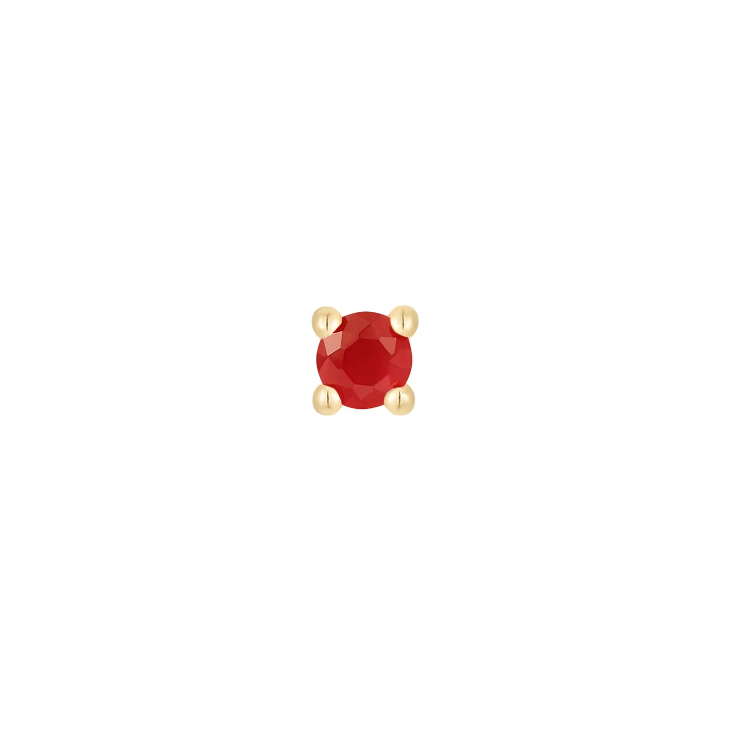 GARNET PRONG - THREADLESS END *PRE-ORDER* Buddha Jewelry