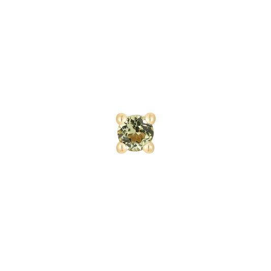 PERIDOT PRONG - THREADLESS END *PRE-ORDER* Buddha Jewelry