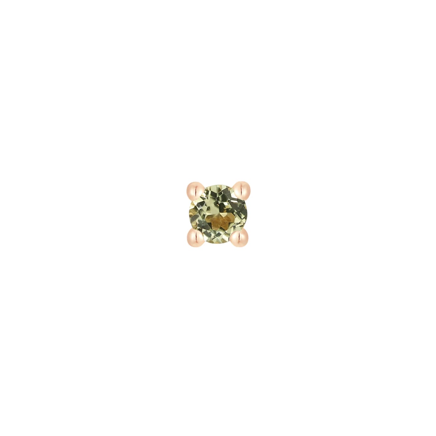 PERIDOT PRONG - THREADLESS END *PRE-ORDER* Buddha Jewelry