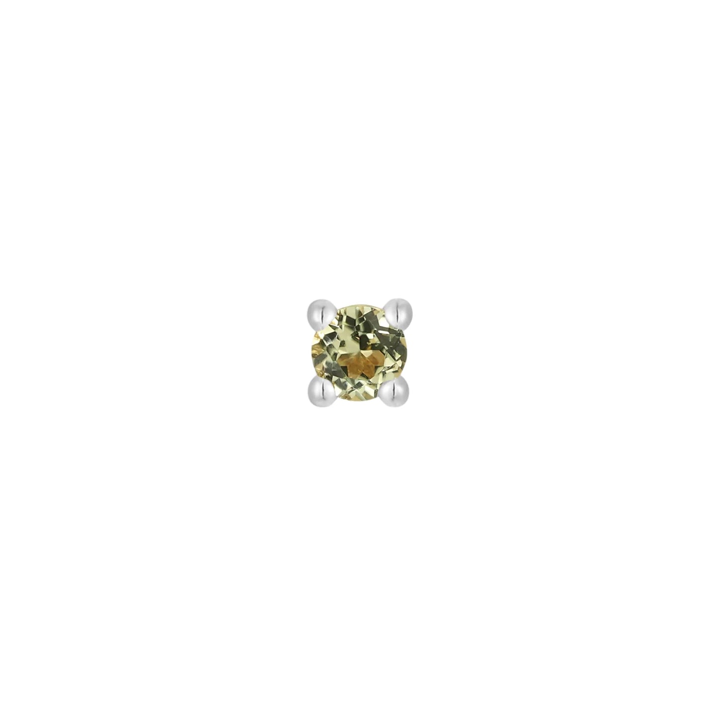 PERIDOT PRONG - THREADLESS END *PRE-ORDER* Buddha Jewelry