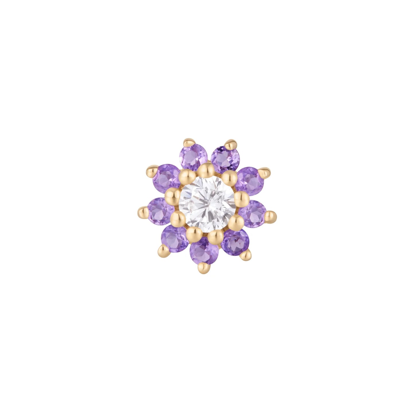 ELOISE + AMETHYST - THREADLESS END *PRE-ORDER* Buddha Jewelry